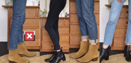 how to wear boots with jeans