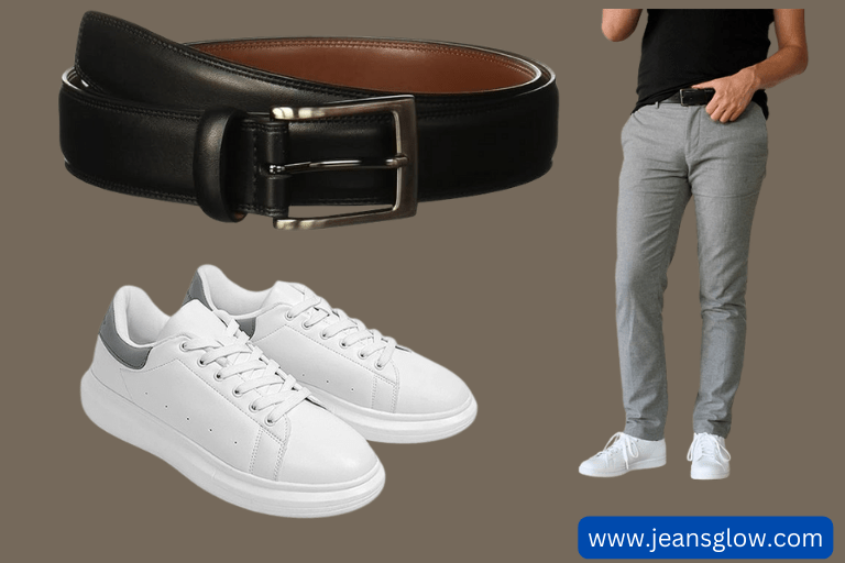 Black belt with white shoes