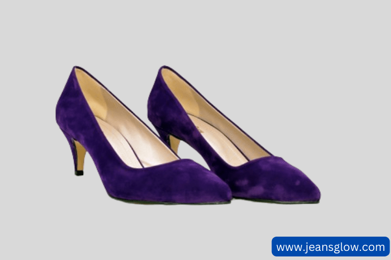 Purple Suede Heels 1